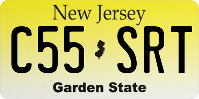 NJ license plate C55SRT