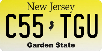 NJ license plate C55TGU