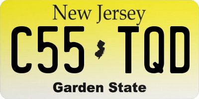 NJ license plate C55TQD