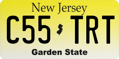 NJ license plate C55TRT