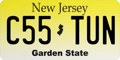 NJ license plate C55TUN