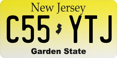 NJ license plate C55YTJ