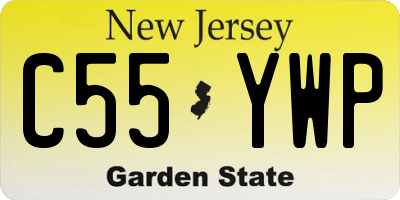 NJ license plate C55YWP
