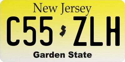 NJ license plate C55ZLH