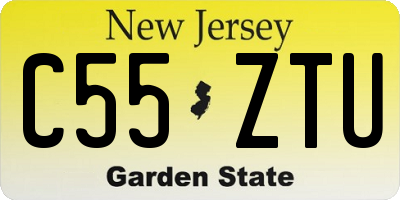 NJ license plate C55ZTU