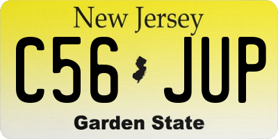 NJ license plate C56JUP
