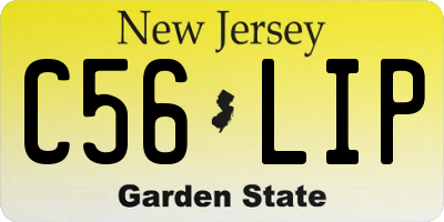 NJ license plate C56LIP
