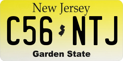 NJ license plate C56NTJ