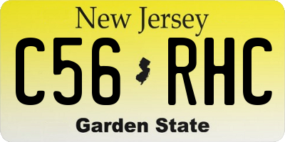 NJ license plate C56RHC