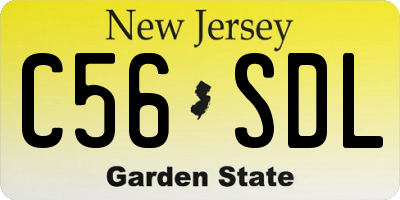 NJ license plate C56SDL
