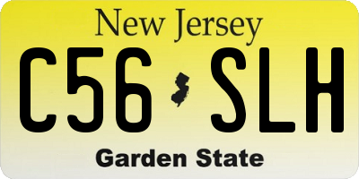 NJ license plate C56SLH