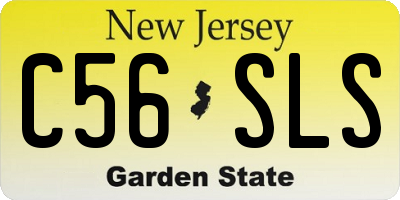 NJ license plate C56SLS