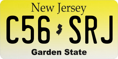 NJ license plate C56SRJ