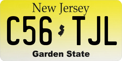 NJ license plate C56TJL