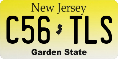 NJ license plate C56TLS