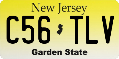 NJ license plate C56TLV