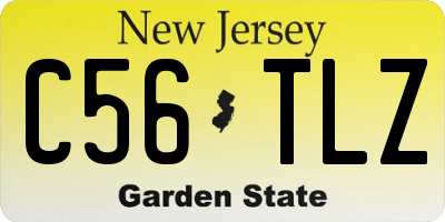 NJ license plate C56TLZ