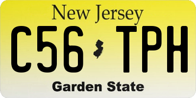 NJ license plate C56TPH