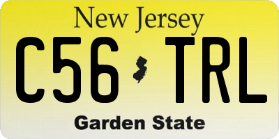 NJ license plate C56TRL