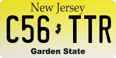 NJ license plate C56TTR