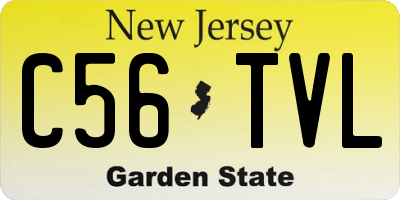 NJ license plate C56TVL