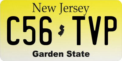 NJ license plate C56TVP
