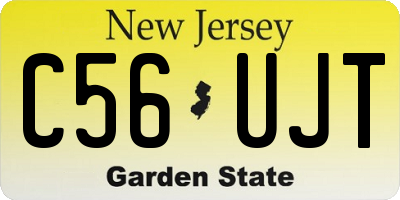 NJ license plate C56UJT