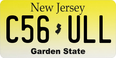 NJ license plate C56ULL