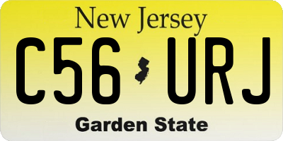 NJ license plate C56URJ