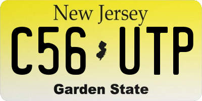 NJ license plate C56UTP