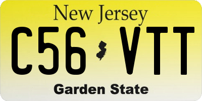 NJ license plate C56VTT