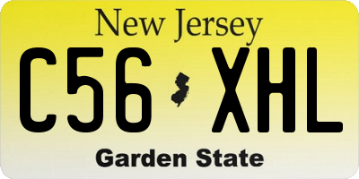 NJ license plate C56XHL