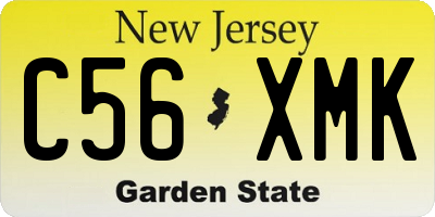 NJ license plate C56XMK
