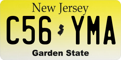 NJ license plate C56YMA