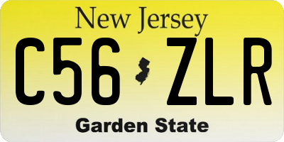 NJ license plate C56ZLR