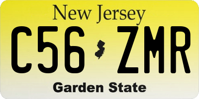 NJ license plate C56ZMR