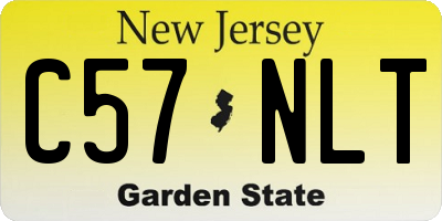 NJ license plate C57NLT