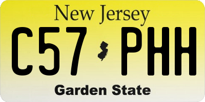 NJ license plate C57PHH