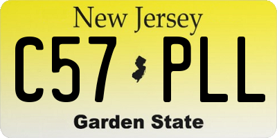 NJ license plate C57PLL