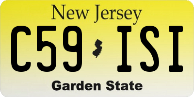 NJ license plate C59ISI