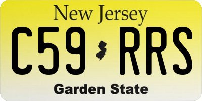 NJ license plate C59RRS