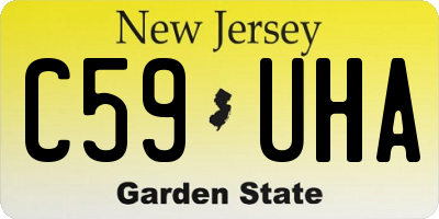 NJ license plate C59UHA