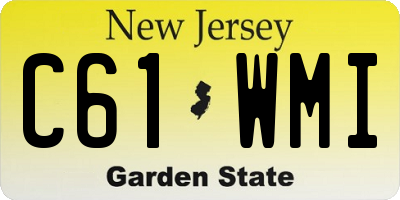NJ license plate C61WMI