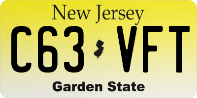 NJ license plate C63VFT