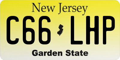 NJ license plate C66LHP