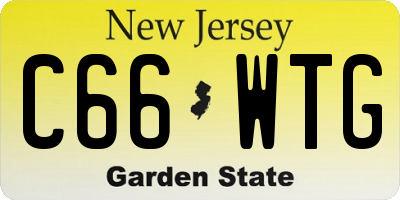 NJ license plate C66WTG