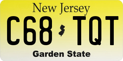NJ license plate C68TQT