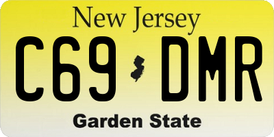 NJ license plate C69DMR