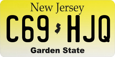 NJ license plate C69HJQ