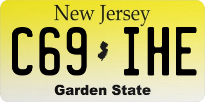 NJ license plate C69IHE